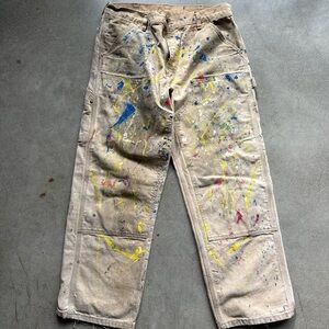 Carhartt Men's Relaxed Jeans - Multicolor Paint Splatter